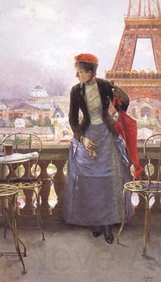 Luis jimenez aranda A Lady at the Paris Exposition (nn02) Norge oil painting art